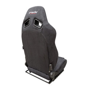 Siège Charles - Siège sport individuel pour voiture, velours, noir, universel avec kit de glissière Simoni Racing - Product Image 2