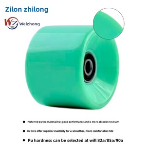 Roues de skateboard/<span class=keywords><strong>surfskate</strong></span> multicolores durables 60x45mm en PU, haute résilience, antidérapantes, résistantes à l'usure, avec garantie du fabricant - Product Image 3