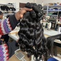 Lots de Cheveux Humains Vierges Bruts Cambodgiens 15A en Gros, 32 Pouces, Double Trame Faite à la Machine, pour Tressage
