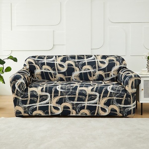 All-inclusive Modern Elastic Non-Slip Tight-Fitting Machine Washable Polyester Sofa Covers with Printed Pattern - Product Image 2