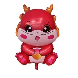 Factory Wholesale Pp Cartoon Character Dragon Baby Shape Balloons Aluminum Foil Balloon