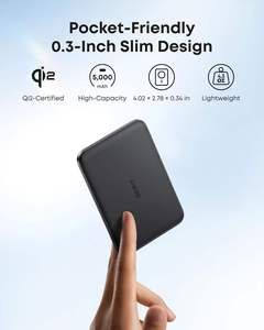 Batería Externa Anker Nano Air2 Qi2 Ultrafina de 7.5W y 5000mAh, Carga Inalámbrica Magnética <span class=keywords><strong>para</strong></span> <span class=keywords><strong>iPhone</strong></span> y Samsung - Product Image 3