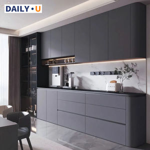 خزانة مطبخ إيطالية فاخرة حديثة مخصصة مصنوعة خصيصًا أثاث إعادة تشكيل مطبخ منزلي مع خزانات بار جزر من الصين - Product Image 1