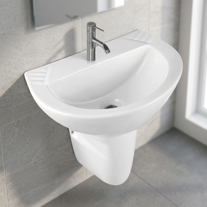 Produits de salle de bain indiens de haute qualité, lavabos sur pied, articles sanitaires en céramique, lavabos au sol design pierre - Product Image 4