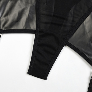 Nouveau cuir licou Sexy évider tentation discothèque femmes adultes danse érotique Lingerie body bande sous-vêtements avec fermeture éclair - Product Image 6