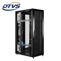 Armoire réseau profonde DTVS 1200 mm 42U en acier SPCC, rack de serveur robuste, capacité de charge 1500 kg, pour centres de données, en stock, porte en maille métallique