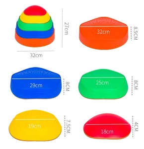 <span class=keywords><strong>Parcours</strong></span> d'obstacles pour enfants intérieur/<span class=keywords><strong>extérieur</strong></span>, pierres d'équilibre et blocs sensoriels pour l'autisme, pierres de saut en plastique durable - Product Image 6