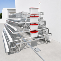 Cage de type A pour poules pondeuses, cage en batterie pour poulets de ferme, poulailler pour fermes avicoles