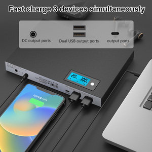 Batterie externe Volpower 73500mAh DC, chargeur portable haute capacité pour ordinateur portable et téléphone portable - Product Image 2
