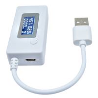Medidor de Capacidad de Carga LCD USB, Voltímetro/Amperímetro, Multímetro, Prueba la Velocidad de Carga de Cables y Baterías, Nuevo