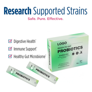 Produttori Custom bustine in polvere probiotica OEM Formula su misura e sapore di salute intestinale per bambini e adulti - Product Image 3