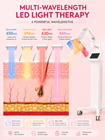 Luz LED PDT de 4 Colores a Precio de Fábrica, Terapia Facial con Fotones LED, Diodo PDT Seguro para la Piel, Luz de Bajo Nivel