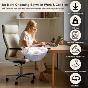 Pince sur le lit <span class=keywords><strong>de</strong></span> chat monté sur le bureau Lit <span class=keywords><strong>de</strong></span> chat <span class=keywords><strong>suspendu</strong></span> <span class=keywords><strong>suspendu</strong></span> Hamac respirant 4 saisons avec <span class=keywords><strong>bain</strong></span> <span class=keywords><strong>de</strong></span> <span class=keywords><strong>soleil</strong></span> Spot bureau chaise longue pour chat - Product Image 6