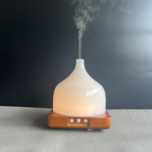 Unieke Gift Glas Etherische Olie Diffuser Luxe Ultrasone Aromatherapie Olie Diffuser Luchtbevochtiger Met Kleurrijk Licht - Product Image 1