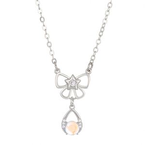 Nuevo Collar de 12 Constelaciones para Mujer, Personalizado, con Incrustaciones de Diamantes, Colgante de Piedra Lunar Hueca, Cadena para Clavícula - Product Image 4