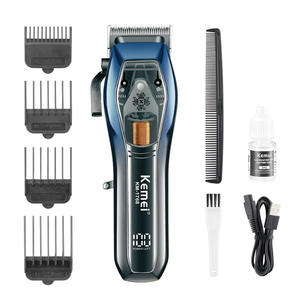 Cortadora de Pelo Eléctrica Kemei KM-1768 con Cuchilla de Cerámica, Motor sin Escobillas, Carga USB, Herramienta Profesional para Corte de Cabello - Product Image 2