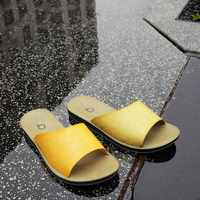 Sandales plates en cuir imperméables pour femmes 2024, élégantes, légères, antidérapantes, tendance mode en différentes couleurs