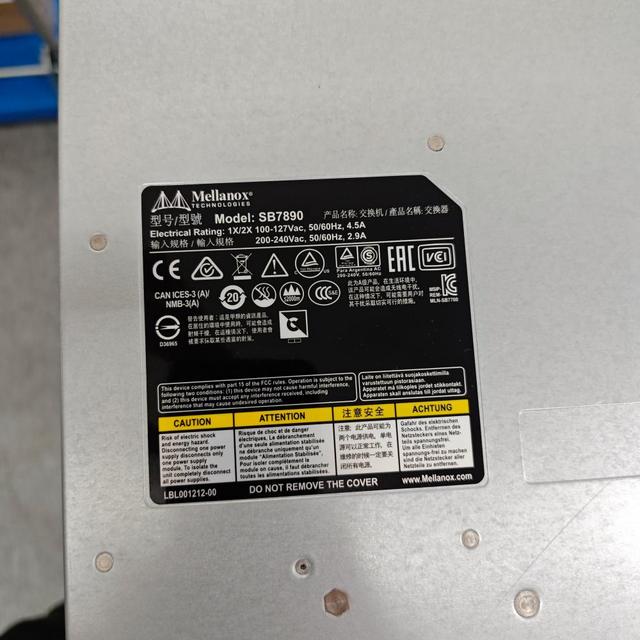 For Mellanox SB7890 36x 100G QSFP+ F2R Infiniband EDR Unmanaged Switch MSB7890-ES2F