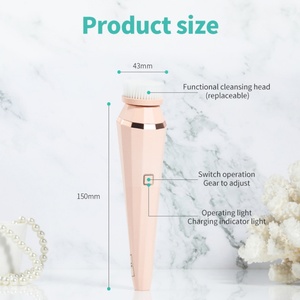 Brosse nettoyante multifonctionnelle pour le visage et le maquillage, exfoliant pour la peau - Product Image 3