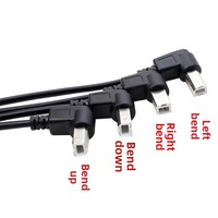 Kabel Data Printer USB Pelindung Aluminium Foil 90 Derajat dari Produsen, Transfer Data Arah Kanan