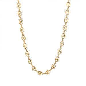 Bulk Luxury Fashion Chain Necklace 316L Stainless Steel 14k 18k Pvd Gold Plated Pig Nose Necklace for Women - Product Image 6