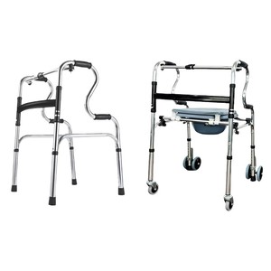 Height Adjustable Aluminum <b>Walker</b> For <b>Elderly</b> With Dual Bends Easy Foldable Lightweight Walking Aid Hebei Origin Class I - Product Image 3