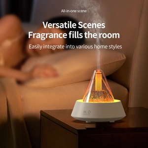 Humidificateur d'air à ultrasons effet flamme, diffuseur d'huiles essentielles, mini veilleuse, humidificateur aromatique - Meilleures ventes - Product Image 6