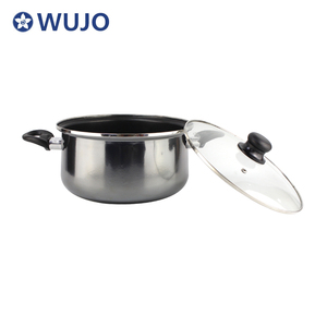 Không Dính Sứ Men Soup Pot Set Gương Tráng Men Gang Men <span class=keywords><strong>Cookware</strong></span> Soong Set - Product Image 4