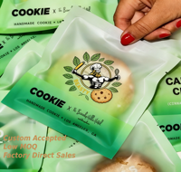 Sacs OPP transparents givrés thermoscellables personnalisés pour l'emballage de bonbons, biscuits et autres produits alimentaires