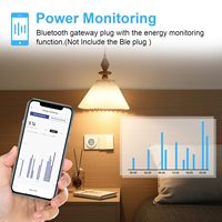 Prise Intelligente Électrique Antela avec Passerelle Foro Passante 16A 240V, Contrôle par Application Wi-Fi, Interrupteur Universel en Plastique Marche-Off-Marche