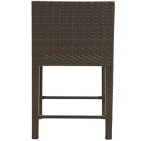 Classique Rétro En Aluminium Tissé Rotin Accoudoir Chaise De Bar Haute En Plein Air Bistro Restaurant & Hôtel Meubles Ensembles De Jardin Bar En Plein Air