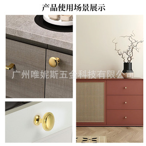 European Style Cabinet Door <b>Knobs</b> Round Zinc Alloy Durable Furniture Handles - Product Image 5
