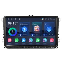 Radio Stereo Mobil Android 9 inci untuk Volkswagen Skoda, Wireless Carplay, Android Auto, GPS Navigasi, Head Unit dengan Kamera Mundur