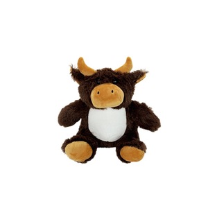 Peluche Mucca Marrone Carina da 25 cm con Pancia Bianca, Personalizzabile con Logo tramite Sublimazione a Caldo - Giocattolo di Peluche Animale di Tendenza - Product Image 5