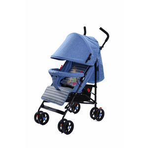 <span class=keywords><strong>Parapluie</strong></span> à baldaquin en lin avec dossier réglable Poussette pliante <span class=keywords><strong>étend</strong></span>ue pour bébé avec panier de rangement - Product Image 2