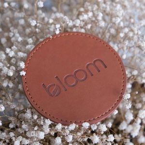 Custom Engraved Leather Coasters for Stylish Table Protection Personalized Drink <b>Mat</b> Business Logo <b>Bar</b> Accessories Wedding Gift - Product Image 4