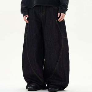 Jeans pour hommes Logo du client Vente en gros 100% coton Style évasé Vintage Pantalon délavé pour hommes - Product Image 1