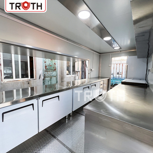 Food Truck Truth, remorque de restauration mobile entièrement équipée, chariots mobiles de crème glacée et de café en plein air, remorques de restauration entièrement équipées - Product Image 5