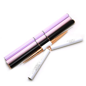 ปากกาปลายสองด้านมีรายละเอียดศิลปะตกแต่งเล็บแบบมืออาชีพสีโรสโกลด์ปากกาหัวไนลอนเส้นใยไลเนอร์อุปกรณ์วาดภาพเล็บเป็นลอน - Product Image 3
