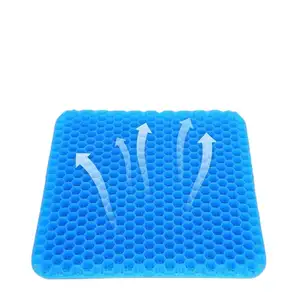 Chỉnh hình đàn hồi Silicone tổ ong TPE ghế xe Ghế đệm Pad 3D Gel ghế Pad thoáng khí trứng hỗ trợ TPE Ghế đệm