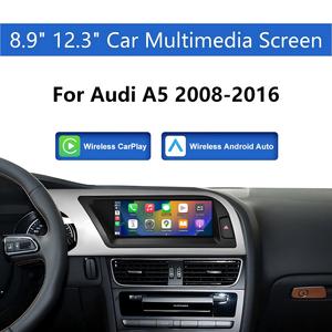 Autoradio multimédia tactile avec CarPlay et Android Auto sans fil, <span class=keywords><strong>GPS</strong></span>, résolution 1600x600 pour <span class=keywords><strong>Audi</strong></span> A4L A5 Q5 Q5L A3 <span class=keywords><strong>Q3</strong></span> A7 A6L - Product Image 1