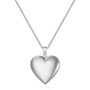 <b>Heart</b>-Shaped Stainless Steel <b>Locket</b> Necklace Gold Color For Women Gift Daily Wear BF1391 - Product Image 5