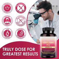 Rosebest GMP Certifié Vente en Gros Marque Privée Naturel 1200mg Capsules de Berbérine HCL de Haute Qualité avec Cannelle de Ceylan