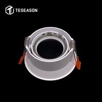 Cadre de projecteur encastré circulaire TN092R1-CT-Aluminium | Garniture ultra-étroite | 80mm coupe 85mm de diamètre | Réglable | Convient au module LED