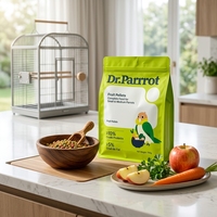 Sachet Doypack Personnalisé Imprimé en Plastique pour Aliments pour Animaux (Granulés de Fruits) pour Petits et Moyens Perruches