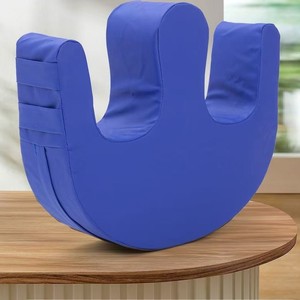 U Shape <b>Bed</b> Pillow For Elderly With Bedsores Blue Pu Material High Density <b>Sponge</b> Anti Decubitus Support Legs - Product Image 3
