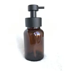 批发热卖 250ML 黑色泡沫皂液器瓶与 304 泡沫泵