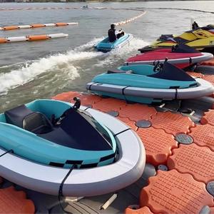 Sabo-Kart eléctrico de fibra de vidrio para persona individual o doble, barco de surf con motor de 2 tiempos - Product Image 3