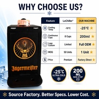 Distributeur de boissons glacées pour Vodka, Whisky, Tequila, Unité de compresseur personnalisée pour bars et clubs