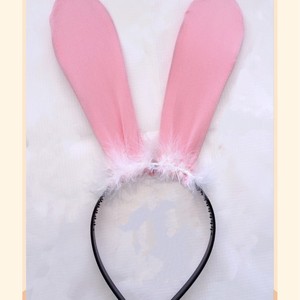 ที่คาดผมหูกระต่ายสีทอง ปรับได้ ทำจากพลาสติก ประดับขนนก สำหรับผู้หญิง ใช้ในงานปาร์ตี้ คอสเพลย์ - Product Image 3